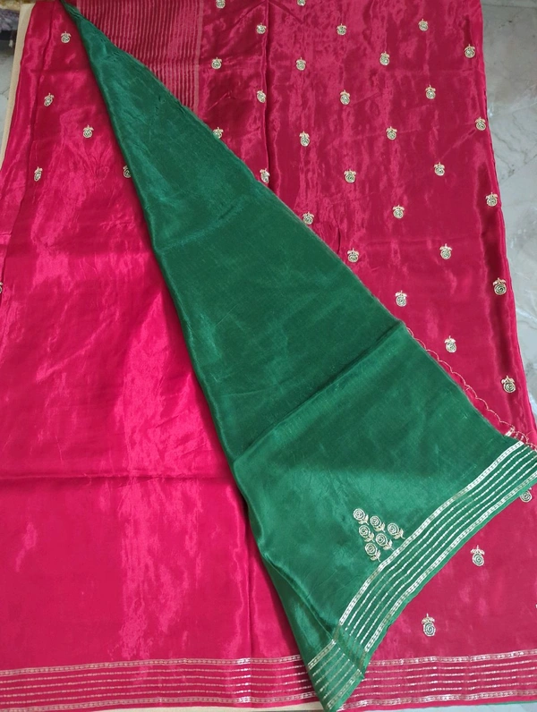 Designer Russian Crepe - Red