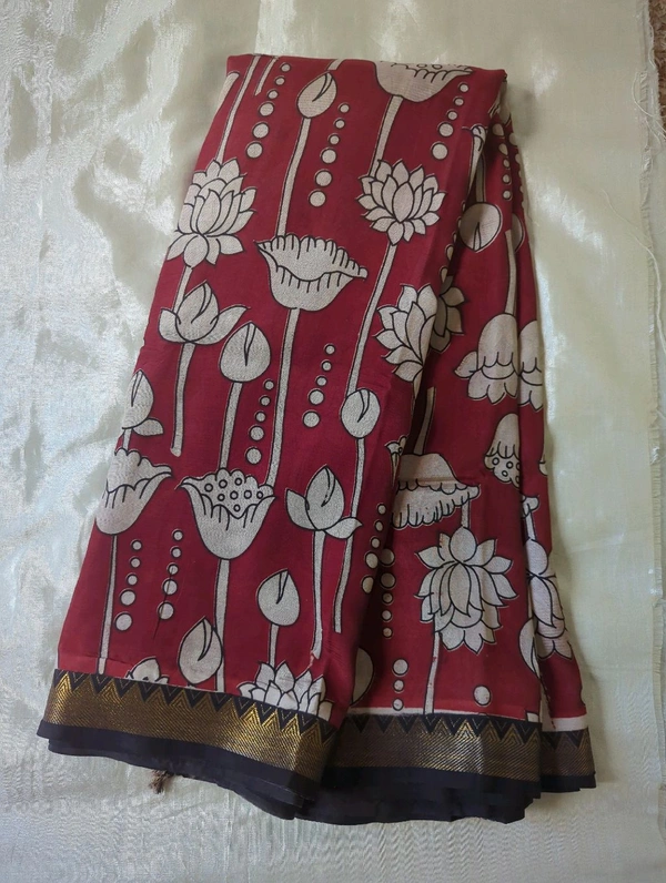 Chennuri Silk - red flowers