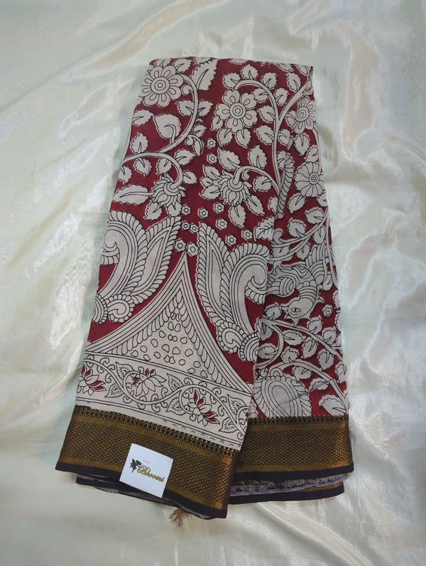 Chennuri Silk - red and white