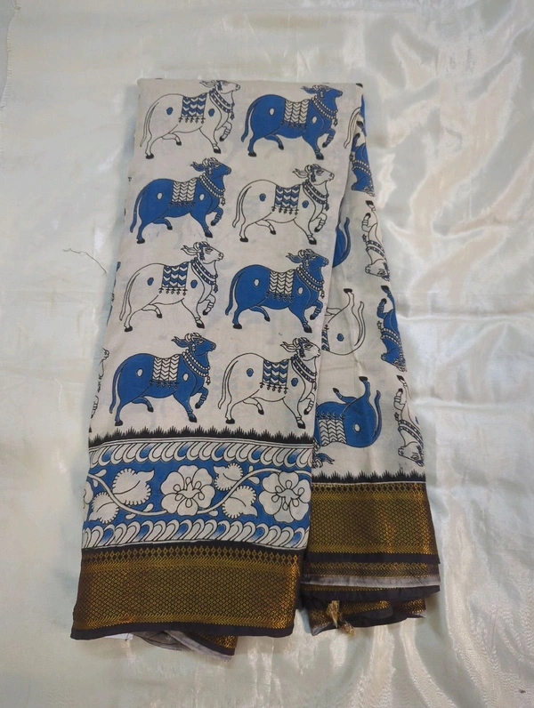 Chennuri Silk - blue cows