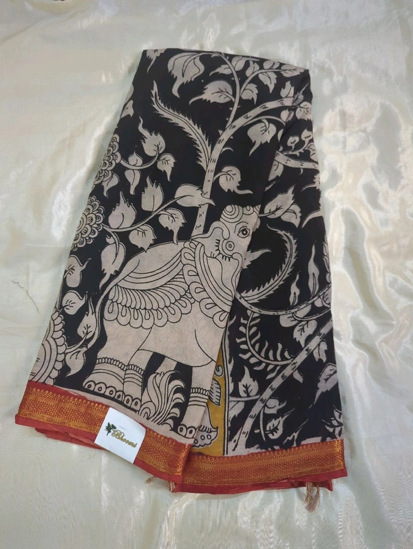 Chennuri Silk - black elephant
