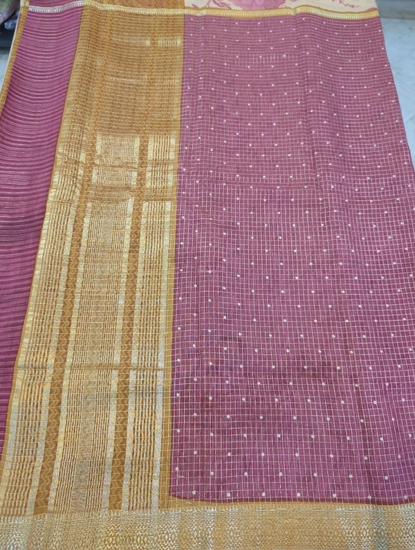 Tusser Checks - Plum