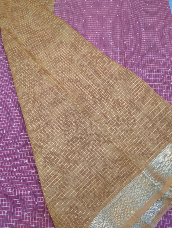 Tusser Checks - Plum