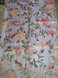 Tissue Georgette With Pita Work - lavender