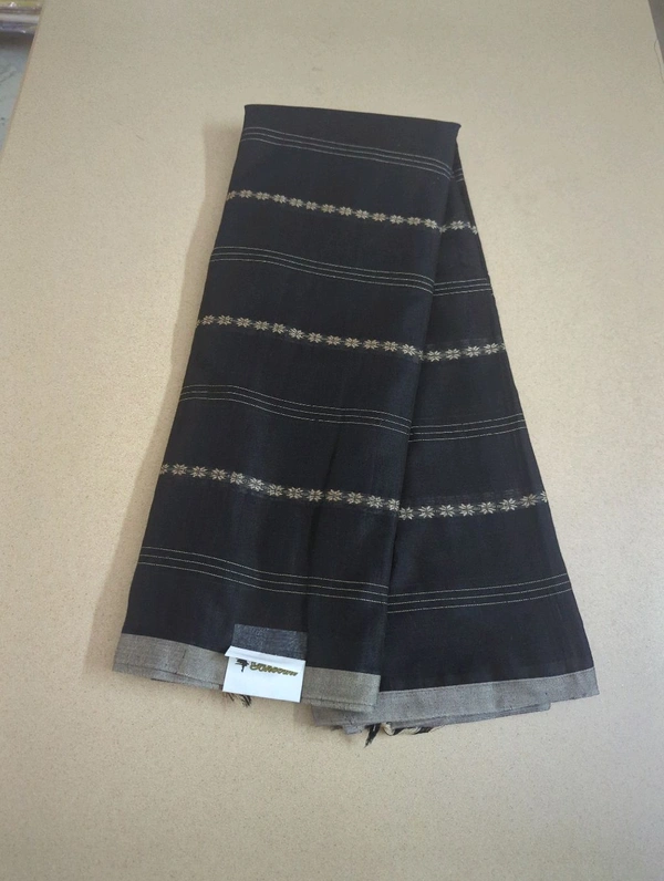 Pure Handloom Narayanapet  - Black