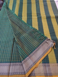 Pure Handloom Narayanapet  - green