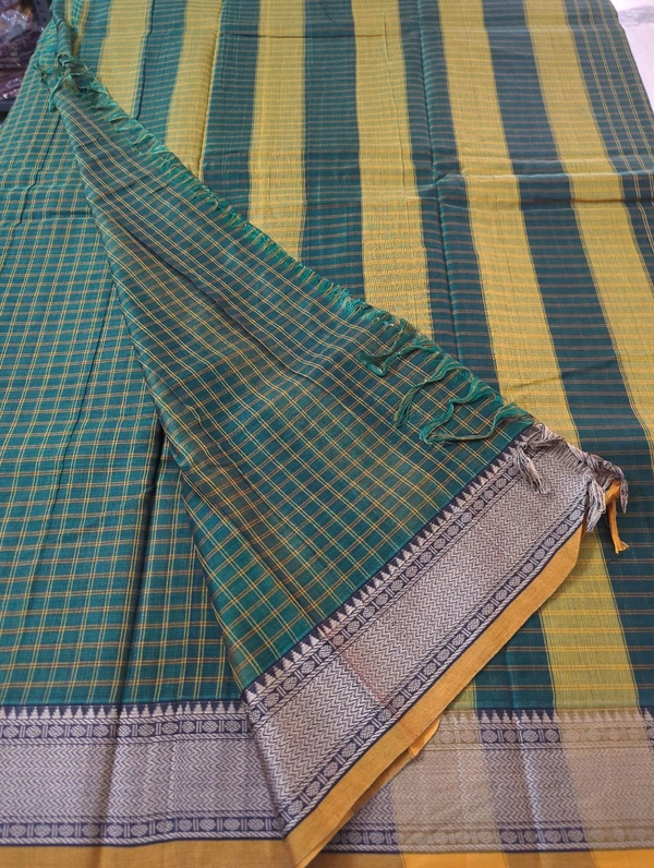 Pure Handloom Narayanapet  - green