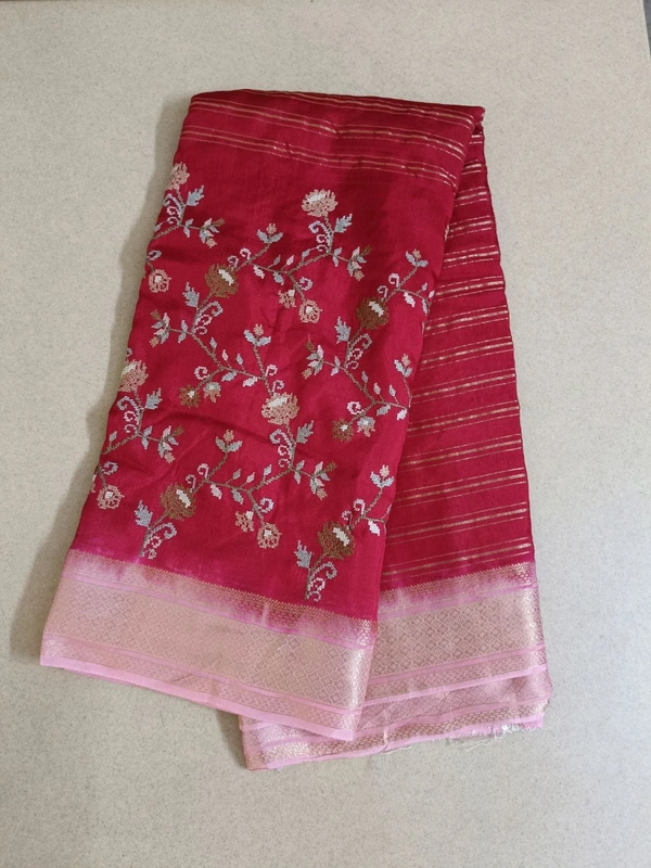 Pure Dola Work - red with peach