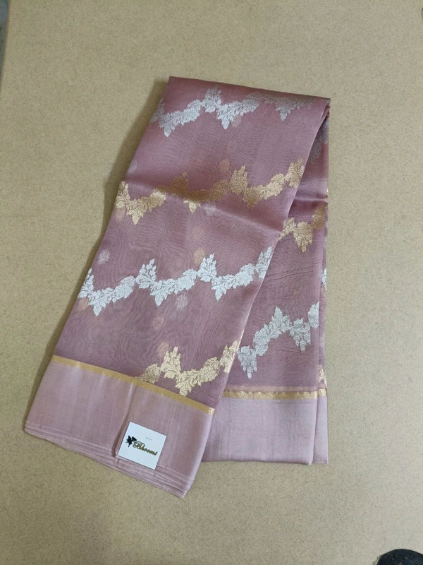 Pure Handloom Organza  - Tan
