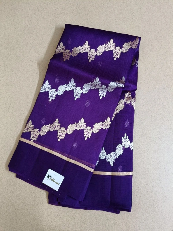 Pure Handloom Organza  - violet