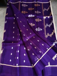 Pure Handloom Organza  - violet