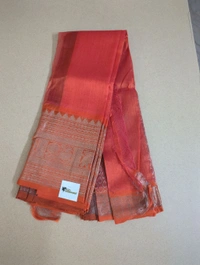 Pure Handloom Mangalagiri  - orange