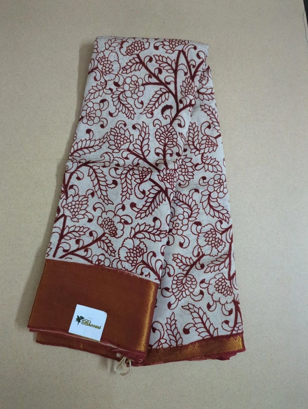 Chennuri Silk - red sticky flowers