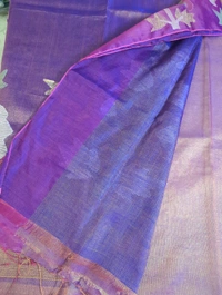 Pure Tissue Jamdhani - Purple