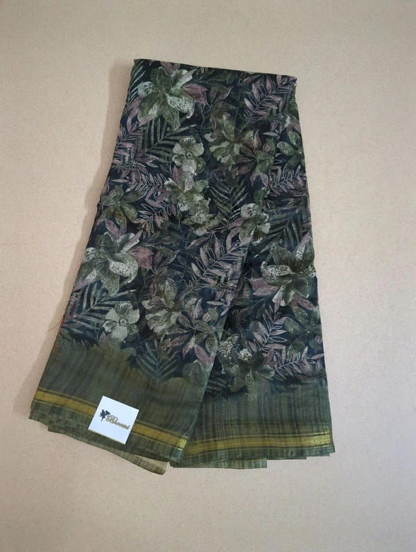soft chanderi - green