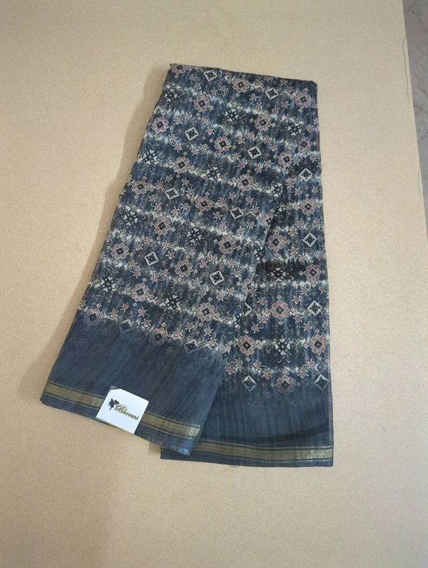 soft chanderi - Black