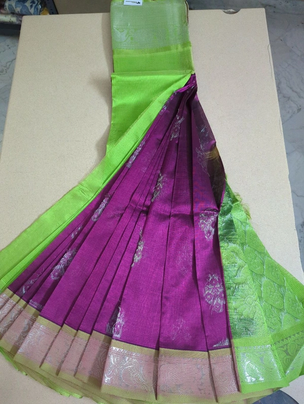 Pure Handloom Mangalagiri  - Green