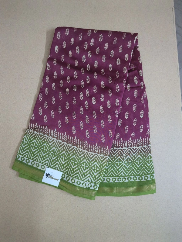 pure chanderi - Maroon