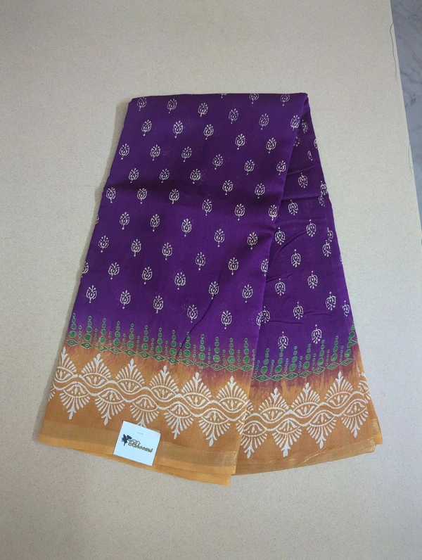 pure chanderi - Purple