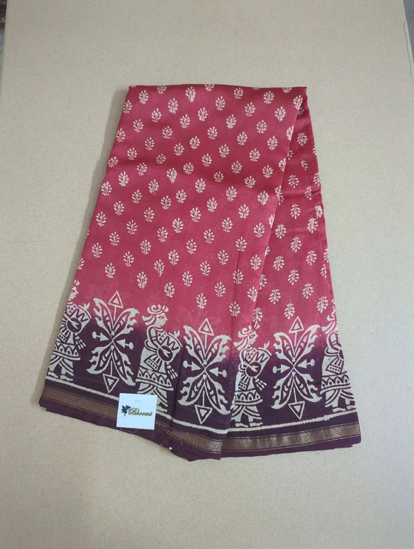 pure chanderi - Red