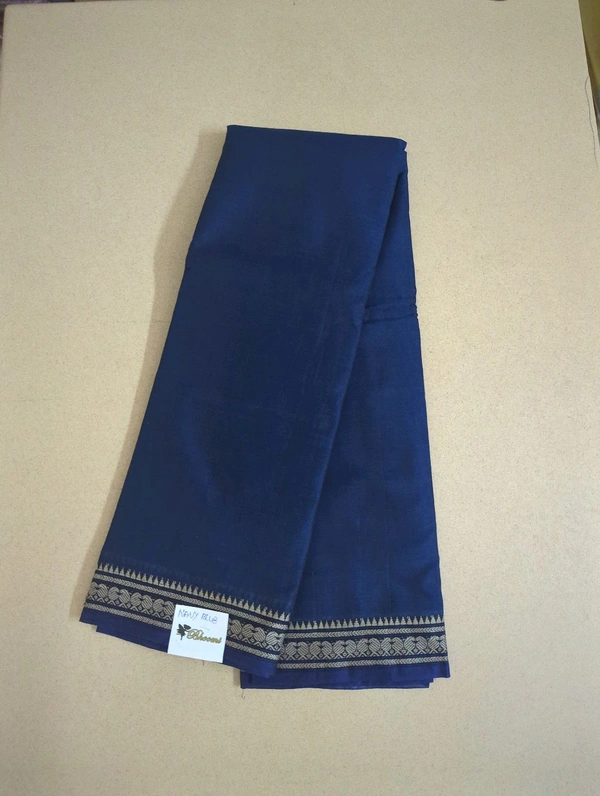 Pure Narayanapet Cotton - Navy Blue