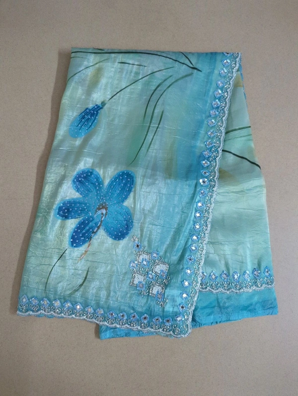 pure acho silk - Blue