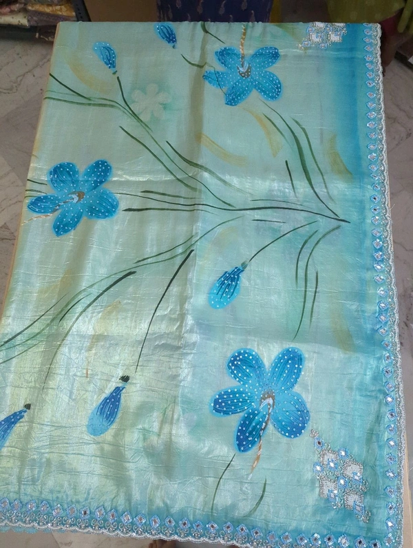 pure acho silk - Blue