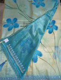 pure acho silk - Blue