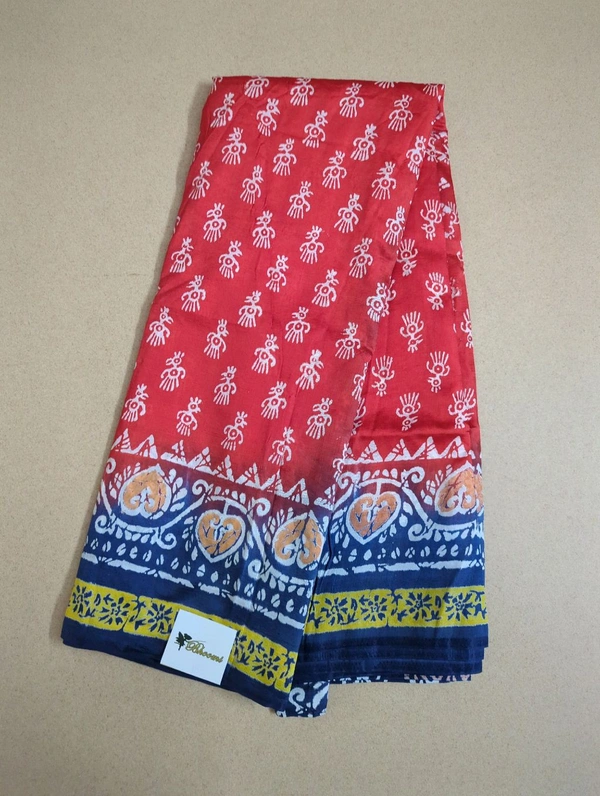 Semi Silk - Red, Birds