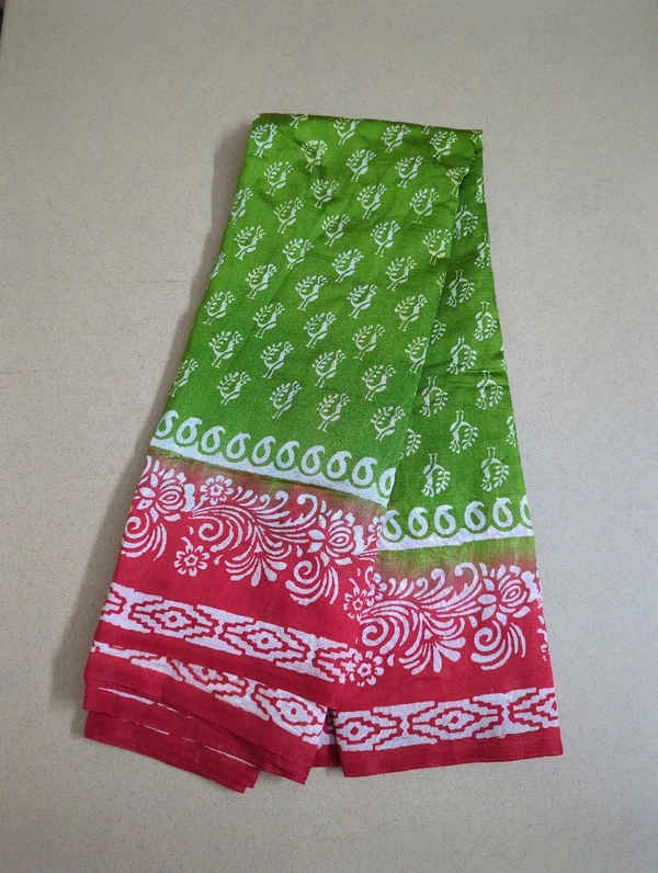 Semi Silk - green 3, Peacocks