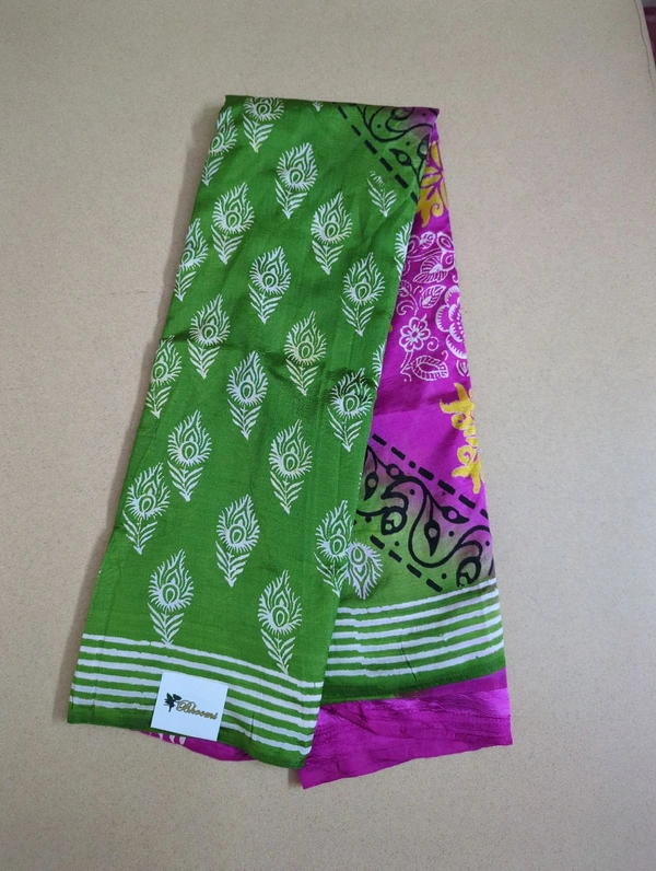 Semi Silk - green 9, Peacocks Eye