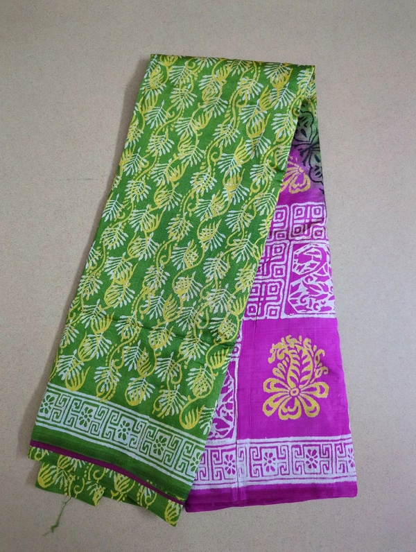 Semi Silk - green, Double Colours