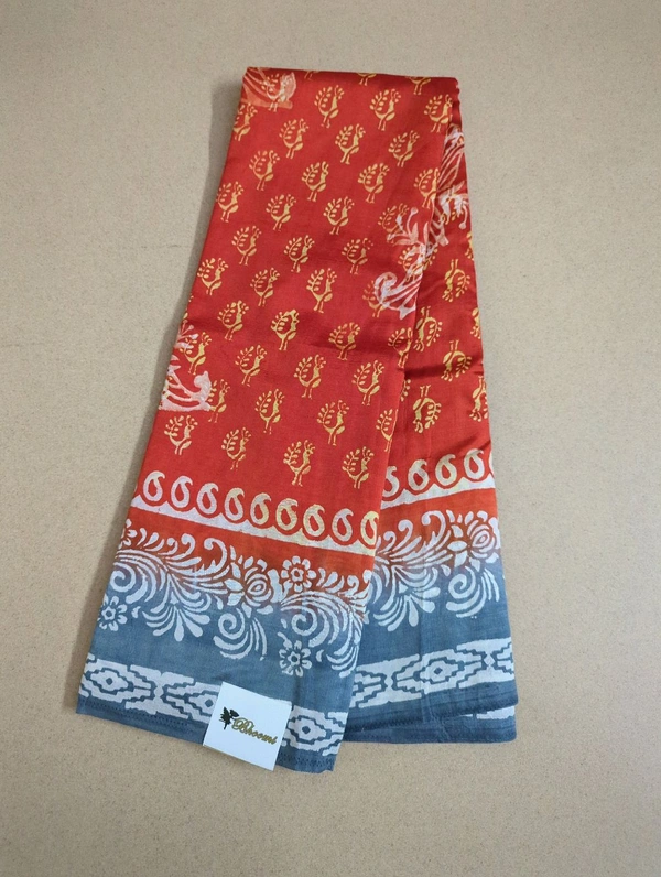 Semi Silk - orange 7, Peacocks