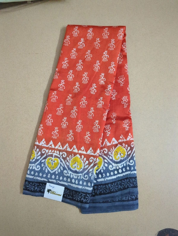 Semi Silk - orange, Birds