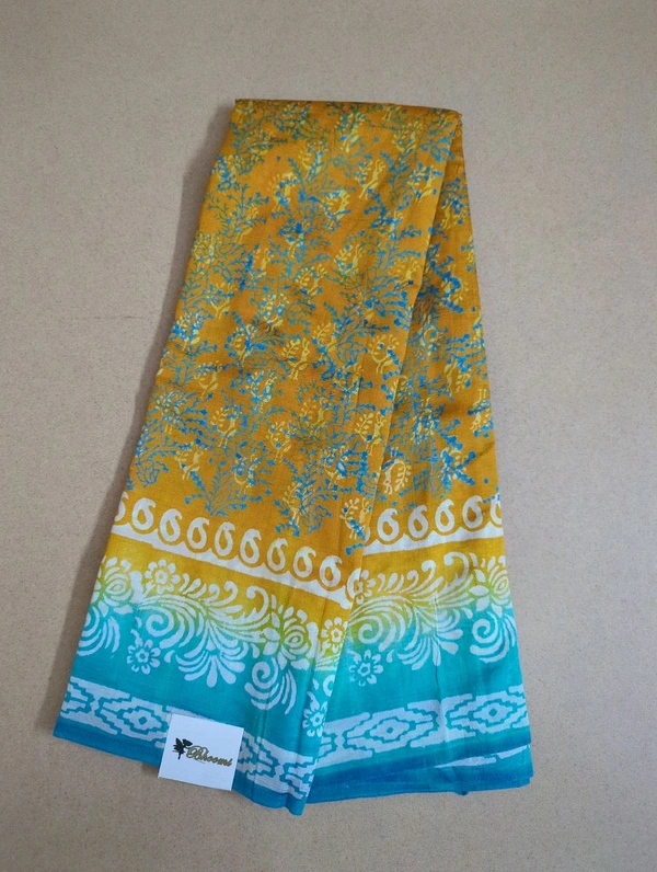 Semi Silk - Gold, Peacocks