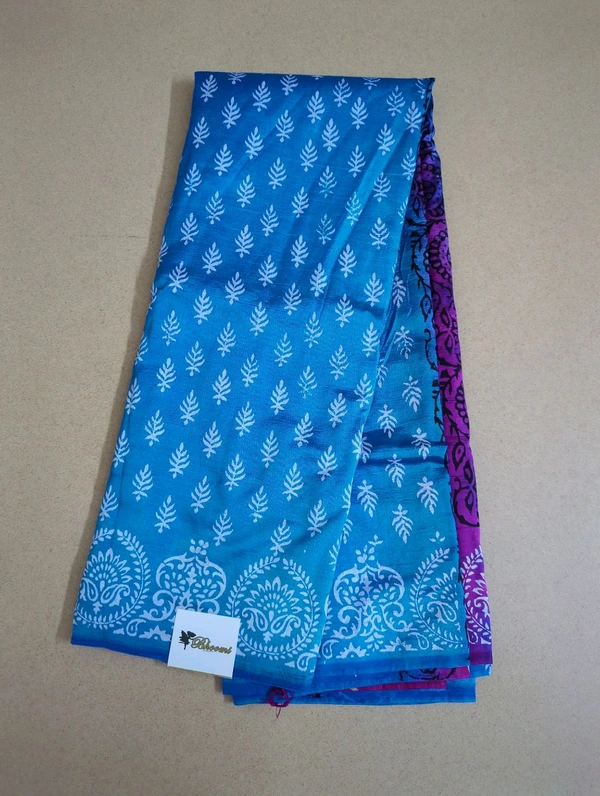 Semi Silk - sky blue, Tridents
