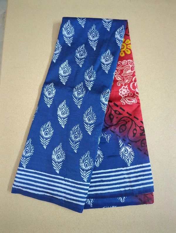 Semi Silk - Peacocks Eye, navy blue 1