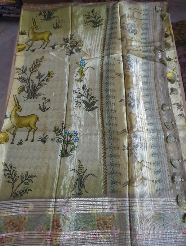 Italian Crepe - brown border