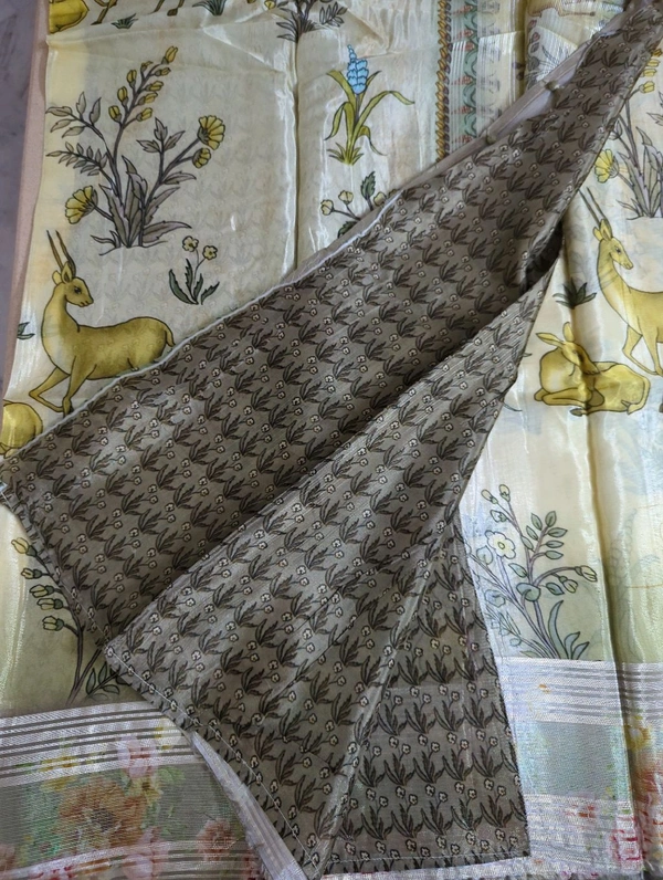 Italian Crepe - brown border