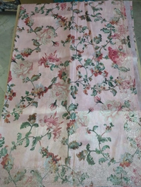 Tissue Georgette With Pita Work - peach