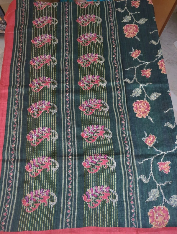 Tusser Handwork - green
