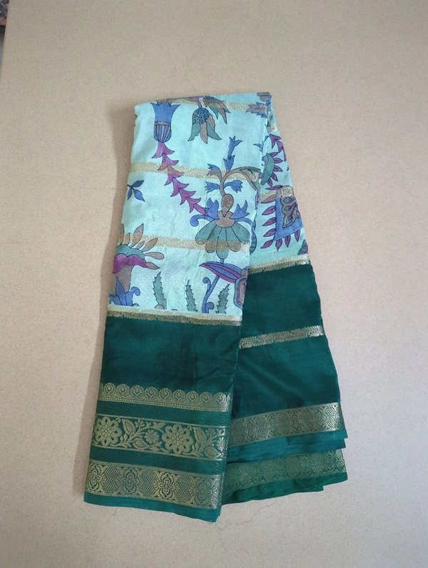 Semi Mysore Silk - green, Buds
