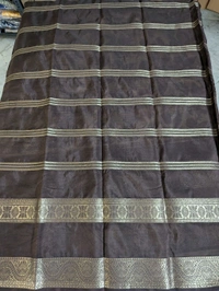 Semi Mysore Silk - Cream, Rude Leaves