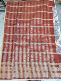 Semi Mysore Silk - Maroon, Buds