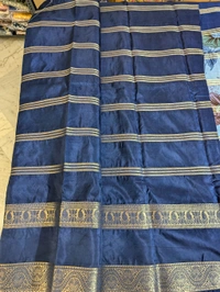 Semi Mysore Silk - Blue, Rude Leaves