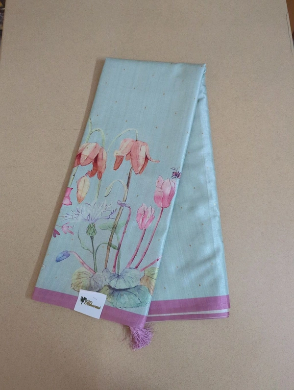 Tusser Checks - Mint Tulip