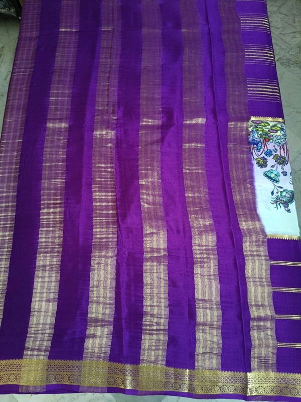 Pure Mysore Crepe - Purple
