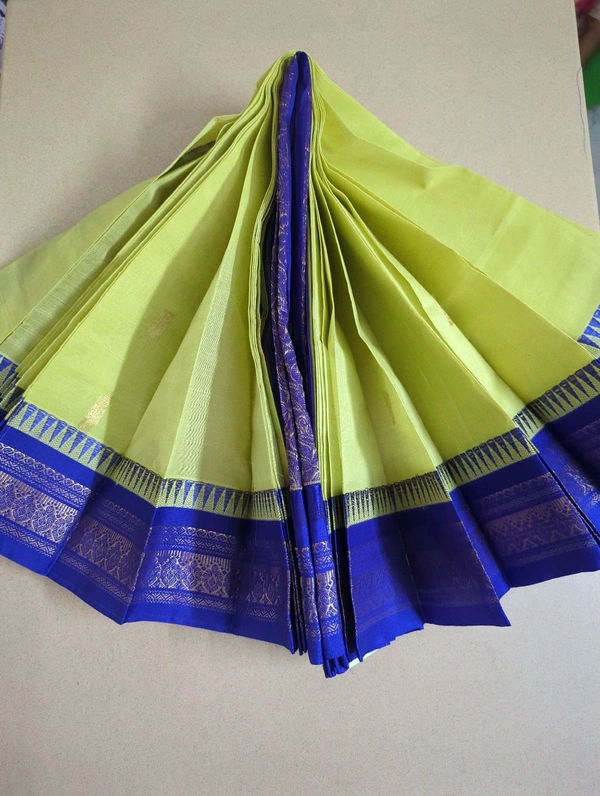 Pure Gadwal Cotton - olive 22