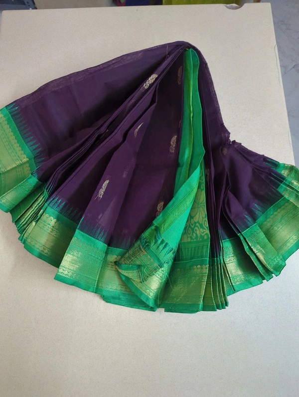Pure Gadwal Cotton - Morocco Brown