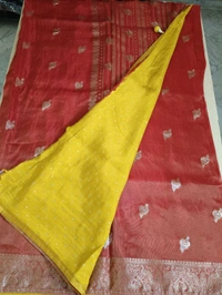 tissue saree - Red